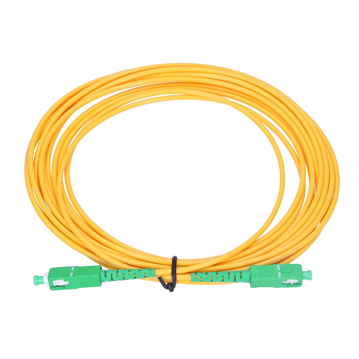 Extralink SC/APC-SC/APC | Patchcord | LSOH, Jednomodowy, Simplex, G.657A2, 3mm, 15m, żółty - obrazek 2