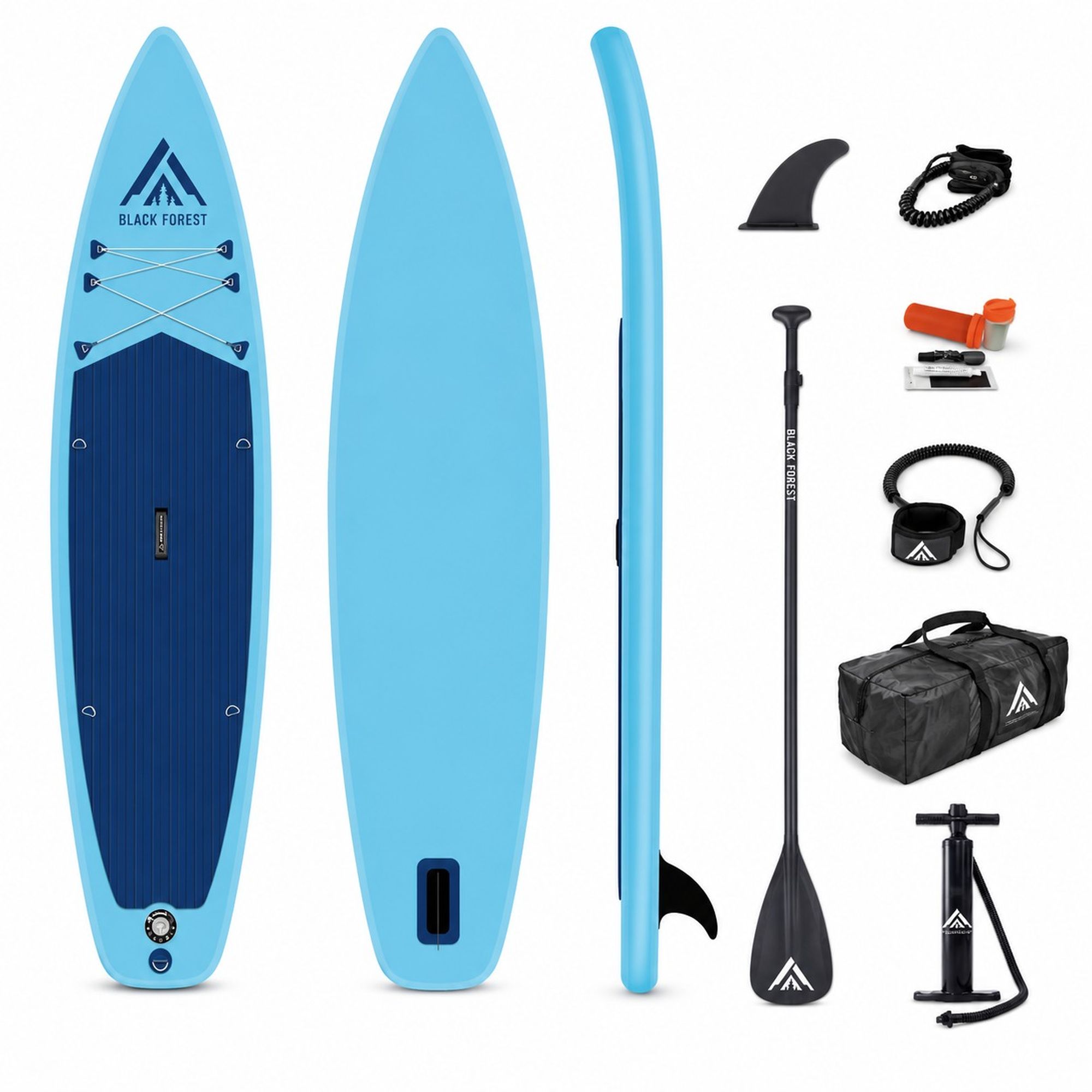 Extralink Deska SUP 320x78x15cm Błękitna | Pompowana deska + akcesoria | Zestaw, SUP-4030