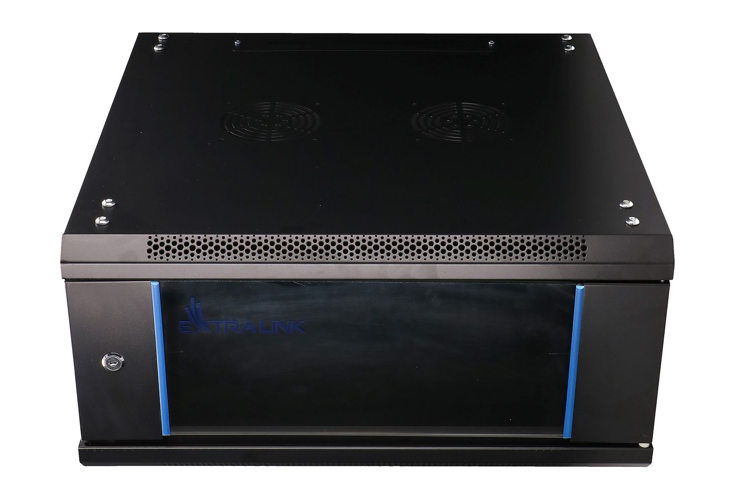 Extralink 4U 600x600 Czarna | Szafa rack | montowana na ścianie - obrazek 2