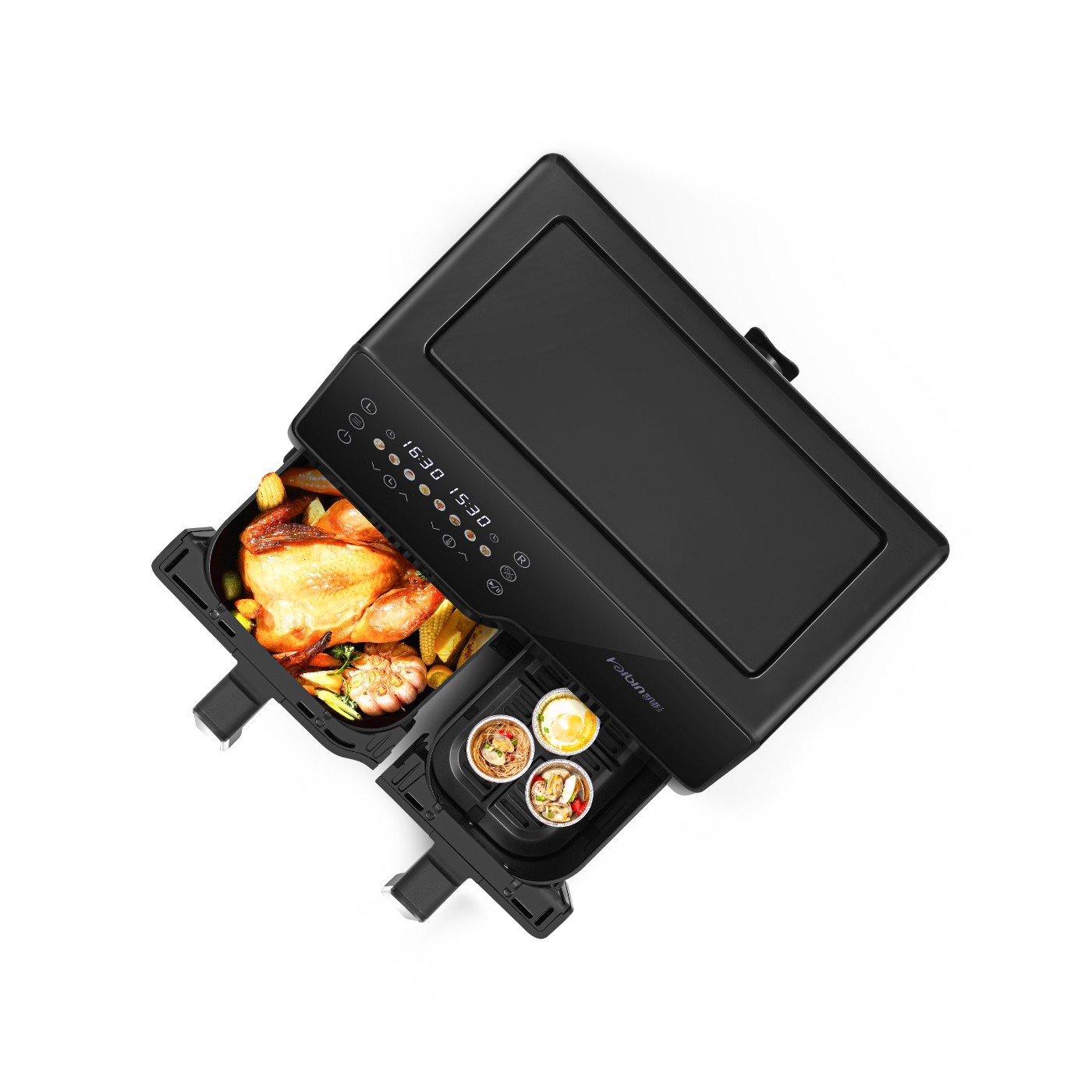 Extralink Home Air Fryer SJ-1000 10L EU | Frytkownica | (6L+4L) 2500W - obrazek 4