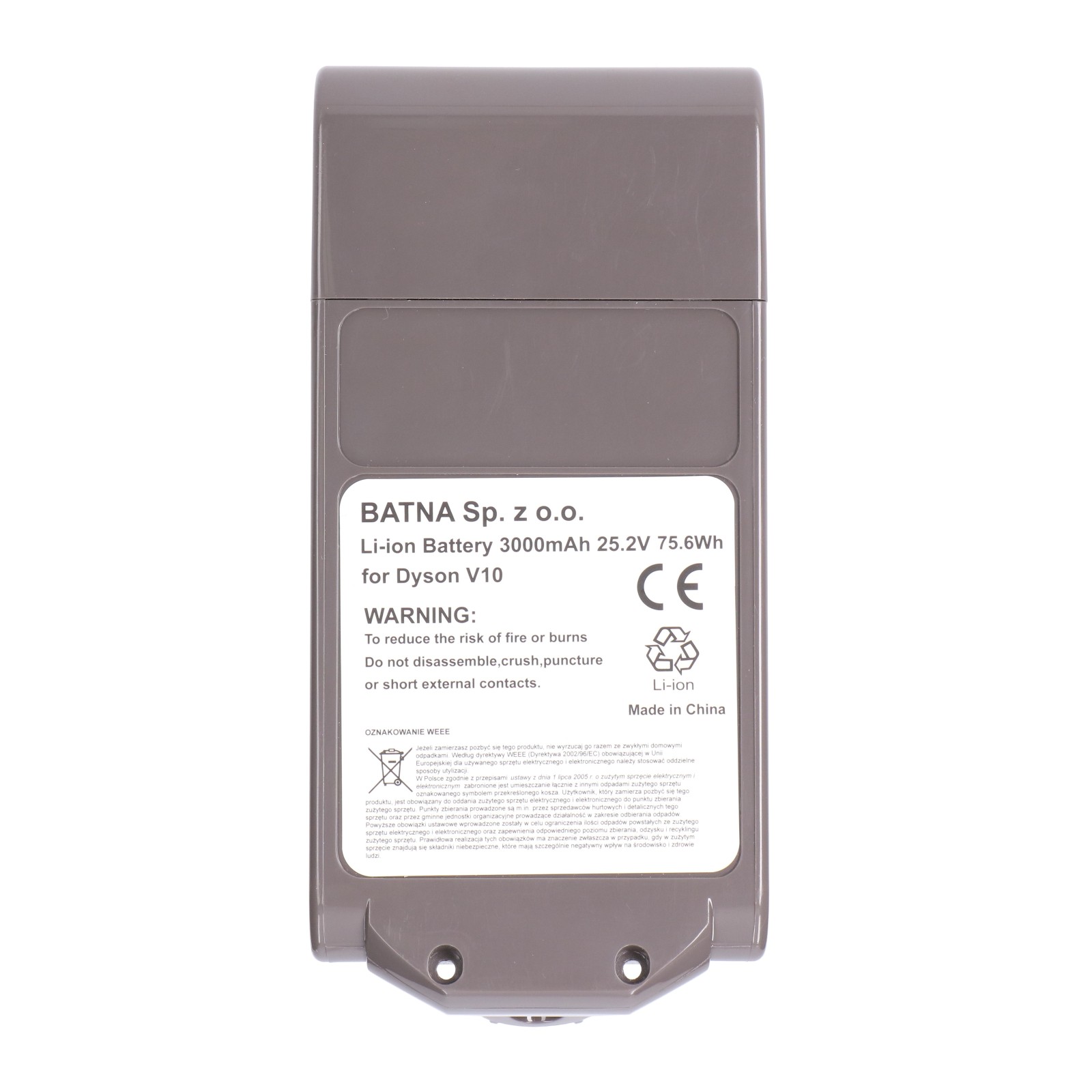 Extralink | Bateria, akumulator do odkurzacza, zamiennik dla Dyson V10 | 25.2V 3000mAh - obrazek 2