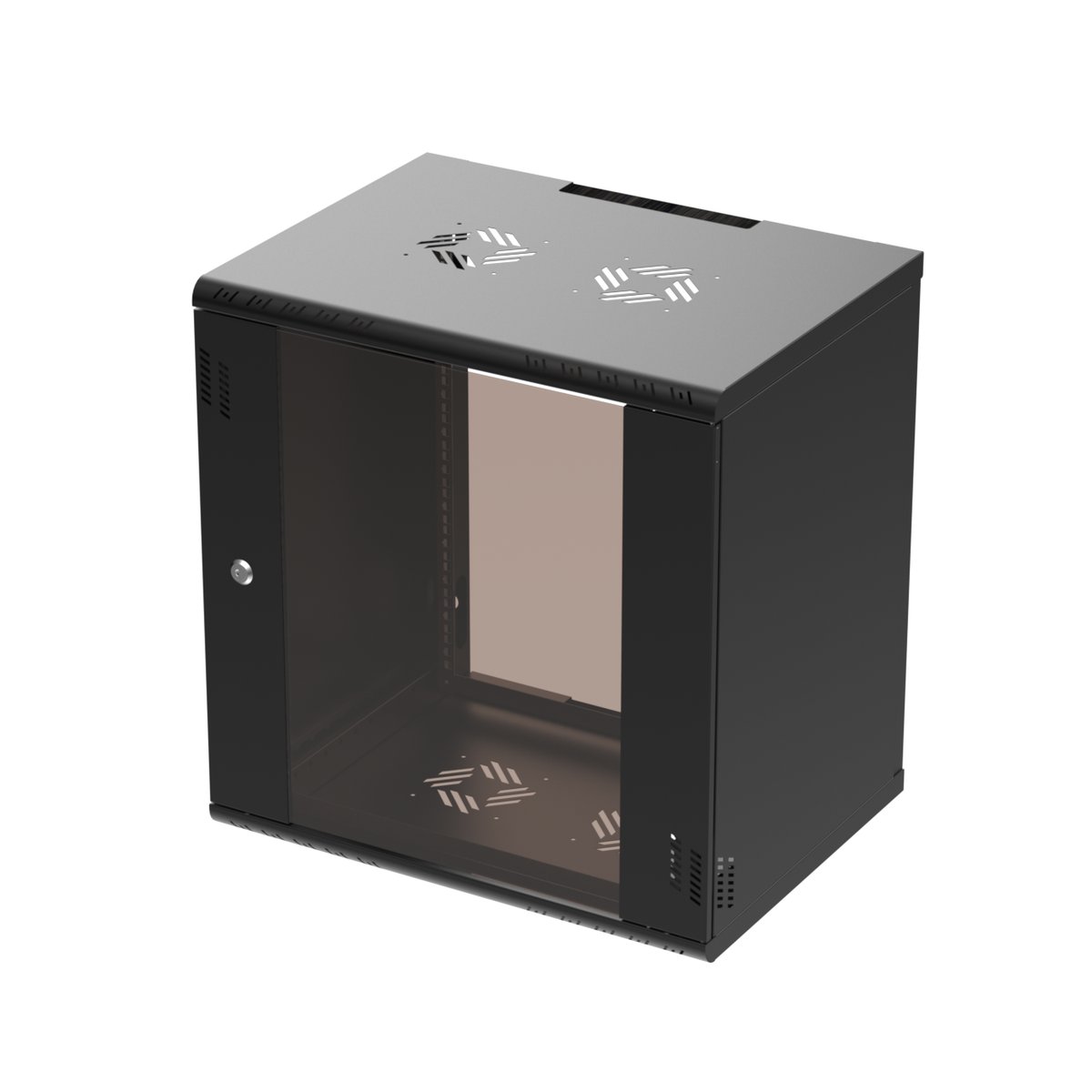Extralink Premium 12U 600x450 Czarna | Szafa rack | beznarzędziowy montaż, montowana na ścianie - obrazek 3