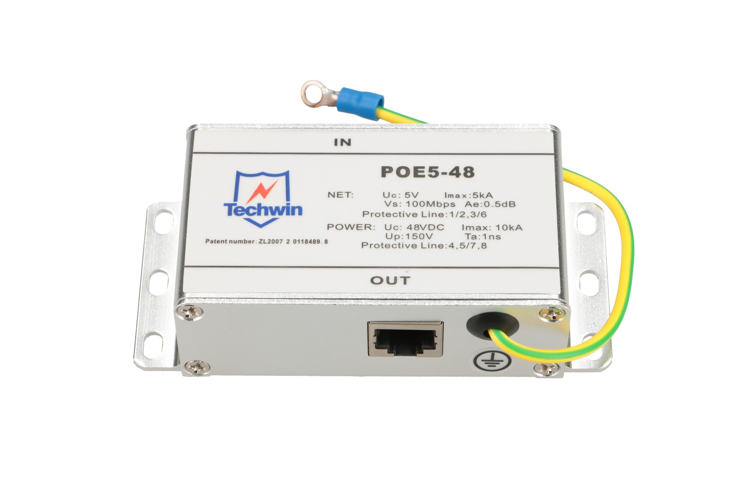 Odgromnik PoE POE5-48, 100Mbps - obrazek 3