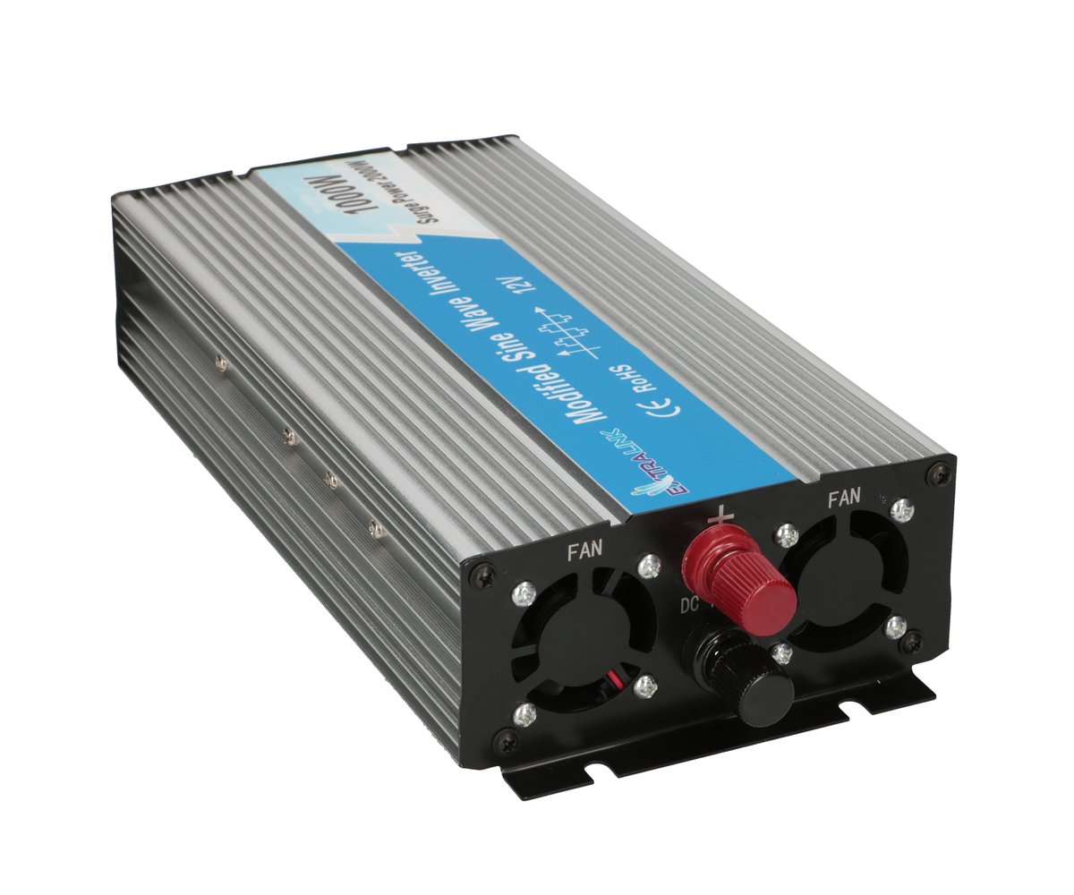 Extralink OPIM-1000W | Przetwornica napięcia | samochodowa 12V, 1000W modyfikowany sinus, USB-A, USB Typ C - obrazek 3
