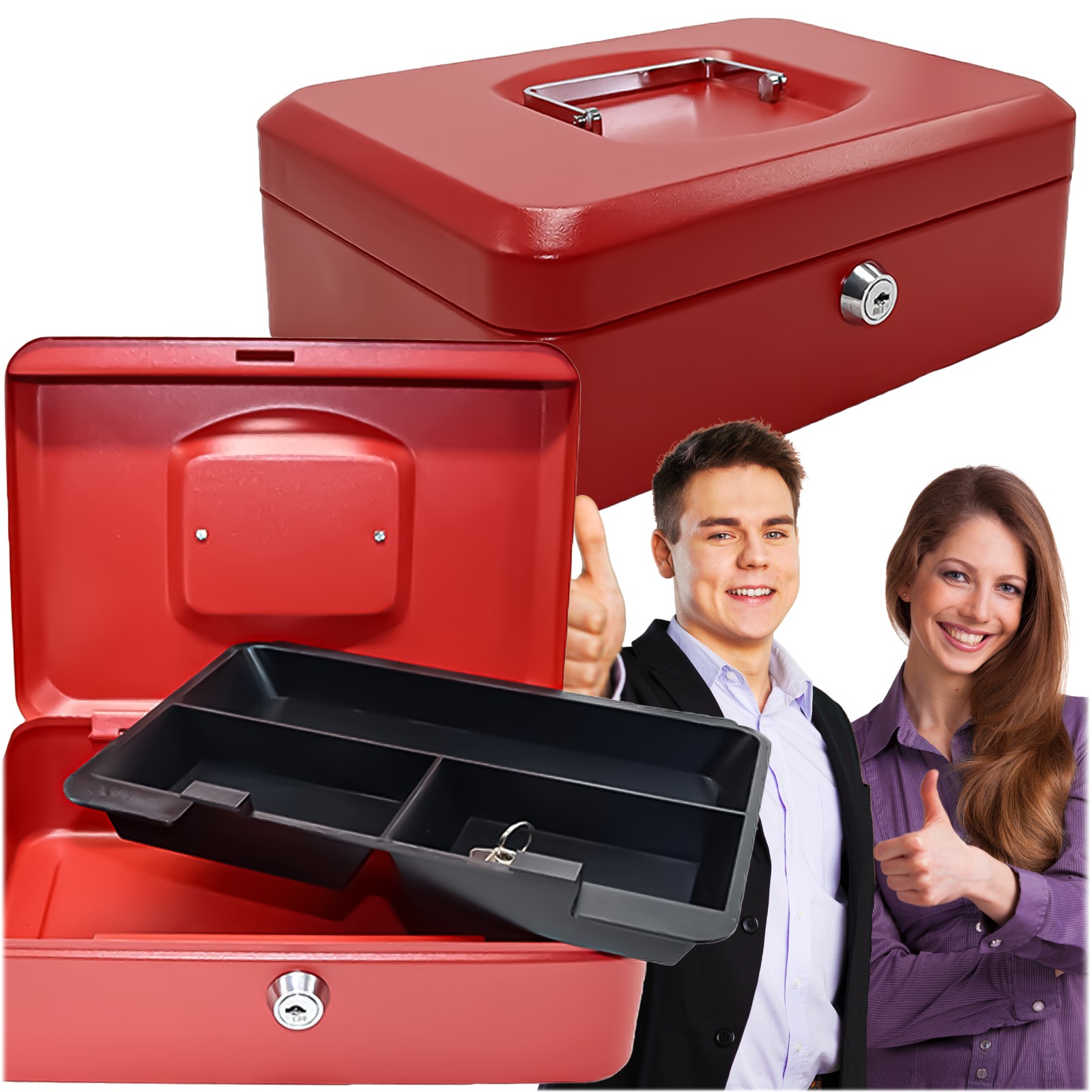 Extralink Home | Kasetka na pieniądze i klucze | mix kolorów, S-407
