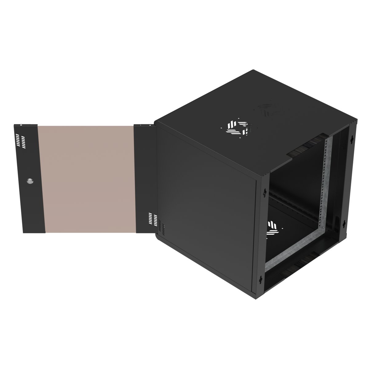 Extralink Premium 12U 600x600 Czarna | Szafa rack | beznarzędziowy montaż, montowana na ścianie - obrazek 5