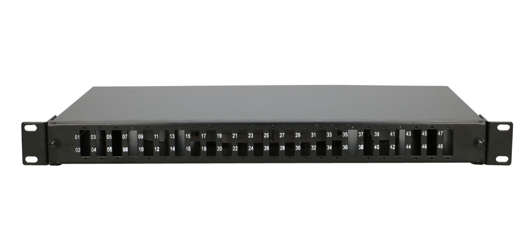Extralink 48 Core | Przełącznica | 24 SC Duplex, 48 spawów, czarna