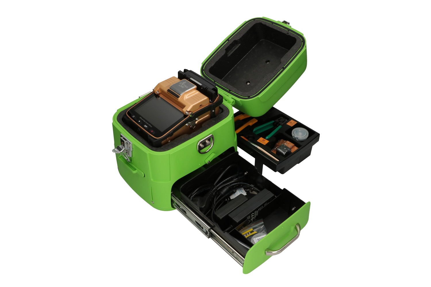 Extralink AI-8C | Spawarka światłowodowa | 7800mAh, lampa LED, wyświetlacz LCD 5,1" - obrazek 2