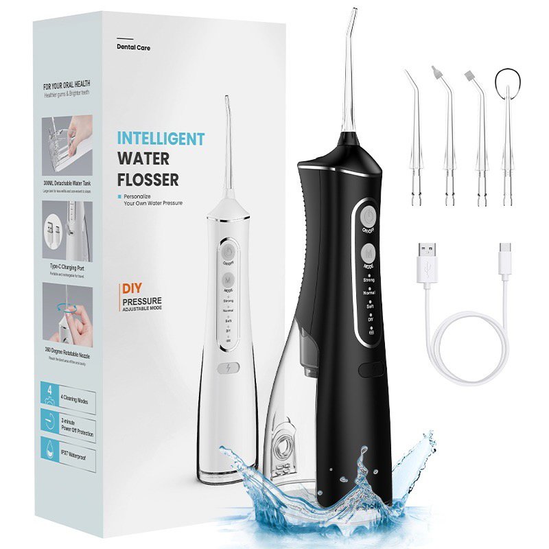 Extralink Beauty Intelligent Water Flosser L8 Czarny | Irygator | 2000mAh, IPX7
