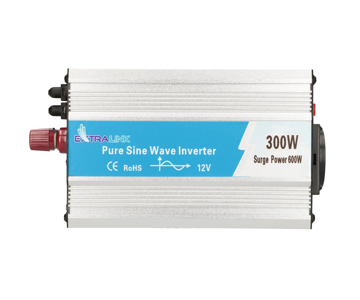 Extralink OPIP-300W | Przetwornica napięcia | samochodowa 12V, 300W czysty sinus, USB-A, USB Typ C - obrazek 4