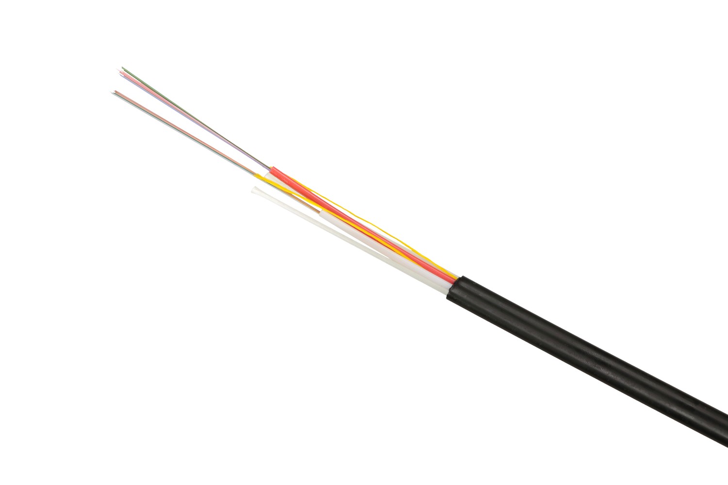 Kabel światłowodowy napowietrzny płaski 24F | jednomodowy, G.652D, 1,3kN | Extralink