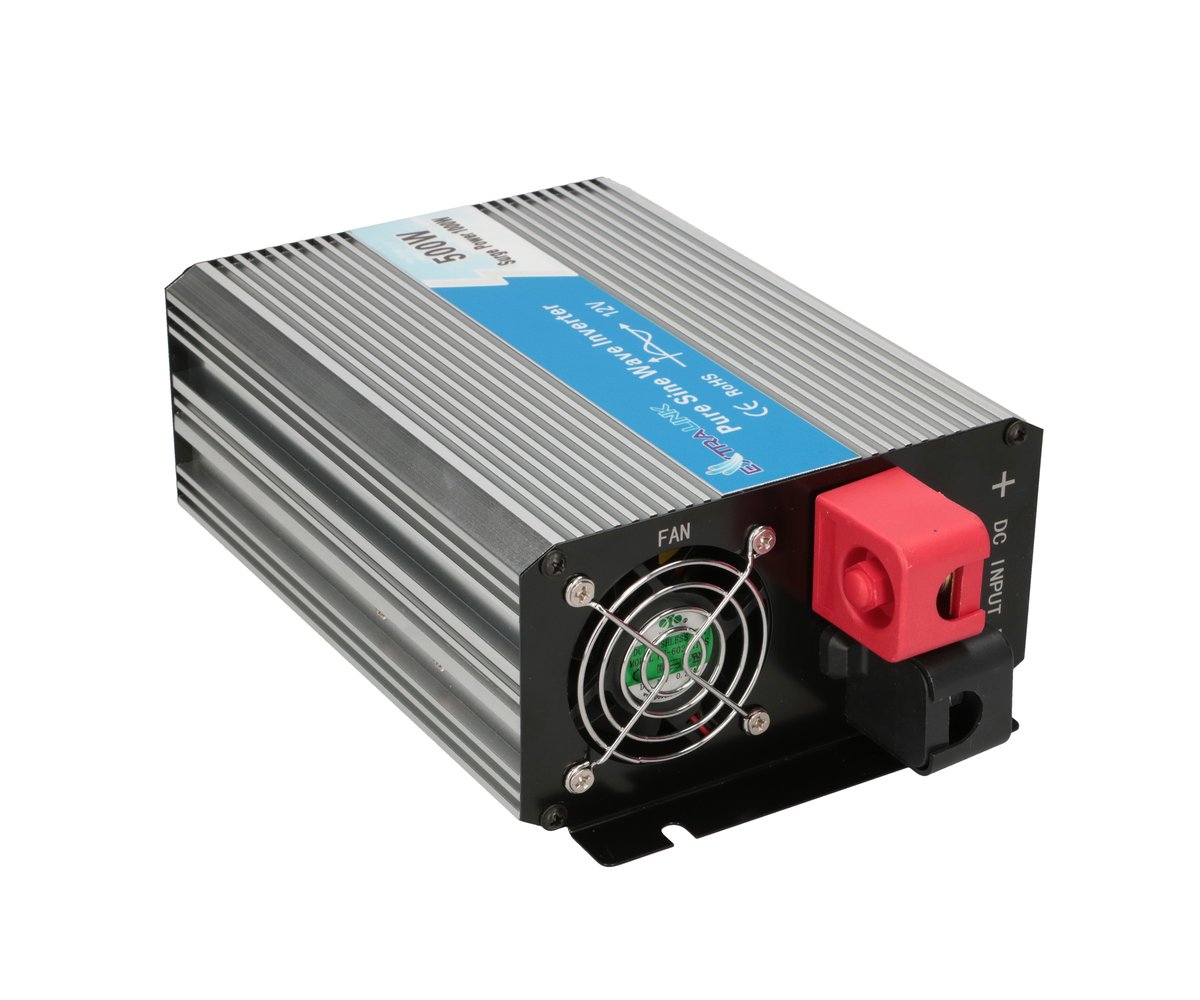 Extralink OPIP-500W | Przetwornica napięcia | samochodowa 12V, 500W czysty sinus - obrazek 3