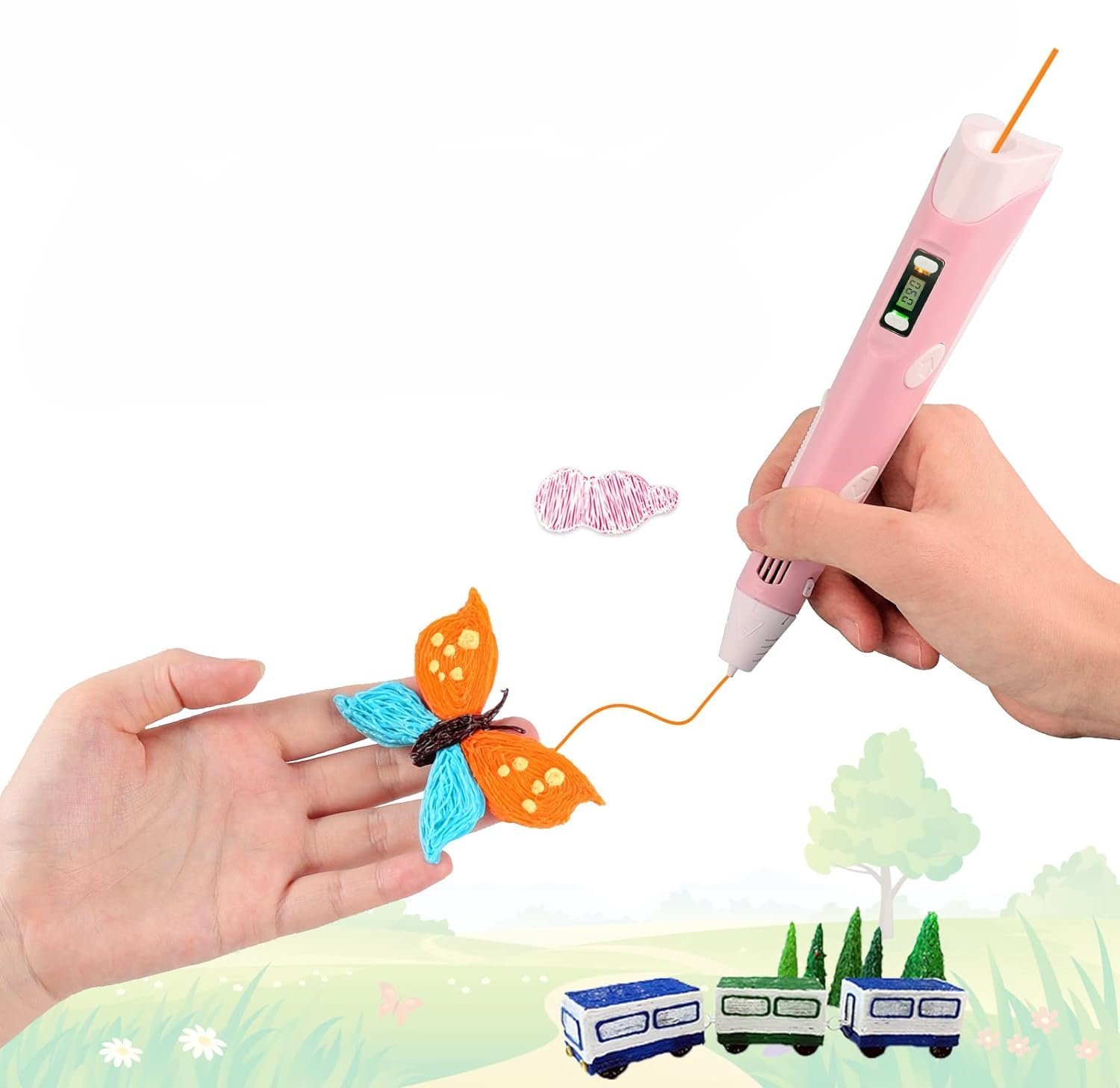 Extralink SmartLife 3D Pen Żółty | Długopis 3D | - obrazek 2