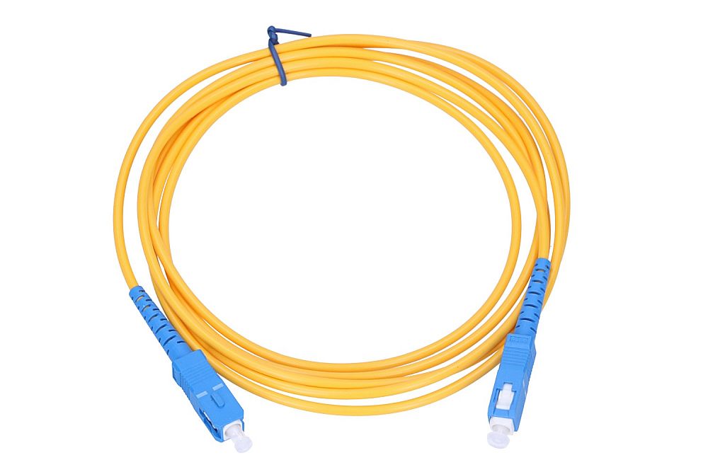 Extralink SC/UPC-SC/UPC | Patchcord | Jednomodowy, Simplex, G652D, 3mm, 1m