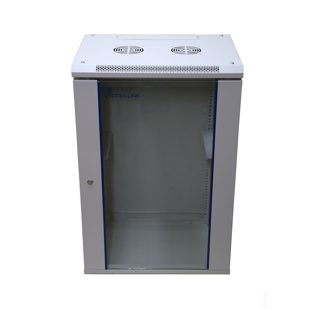 Extralink 18U 600x450 Szara | Szafa rack | montowana na ścianie - obrazek 2