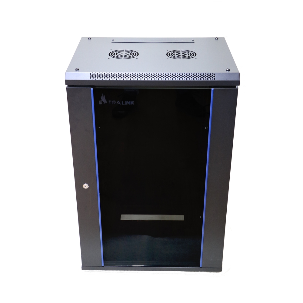 Extralink 18U 600x600 Czarna | Szafa rack | montowana na ścianie - obrazek 2