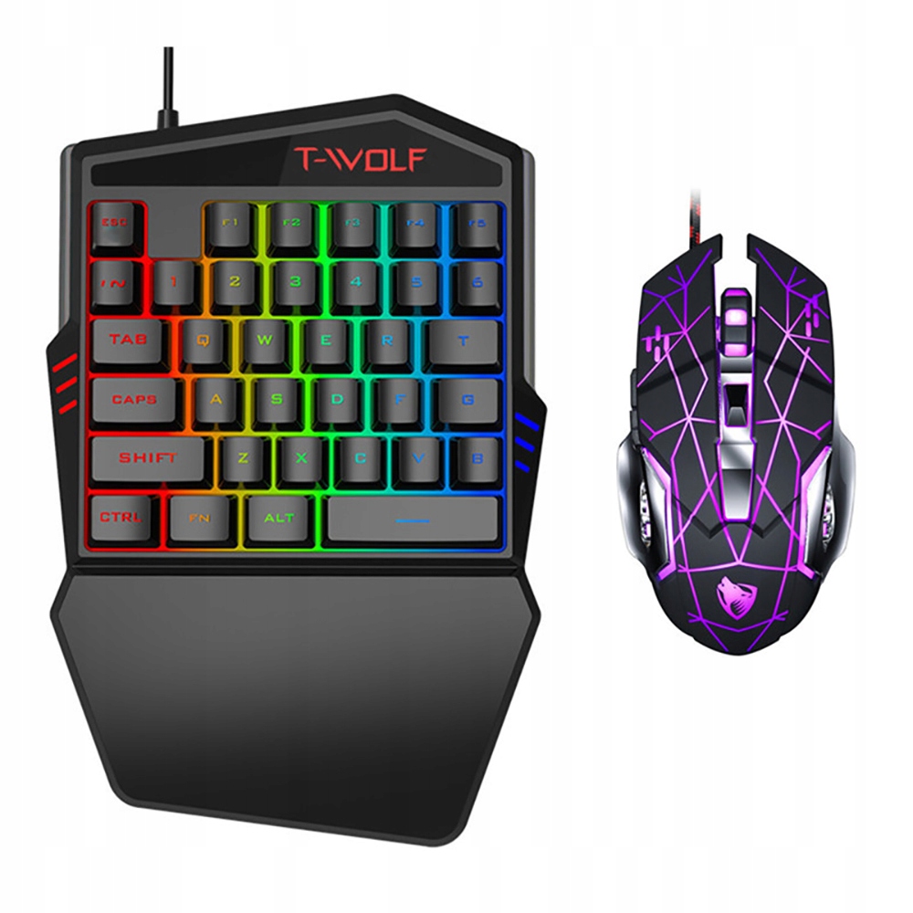 Extralink Gaming Set TF900 2in1 | Zestaw klawiatura typu keypad + mysz | podświetlenie LED