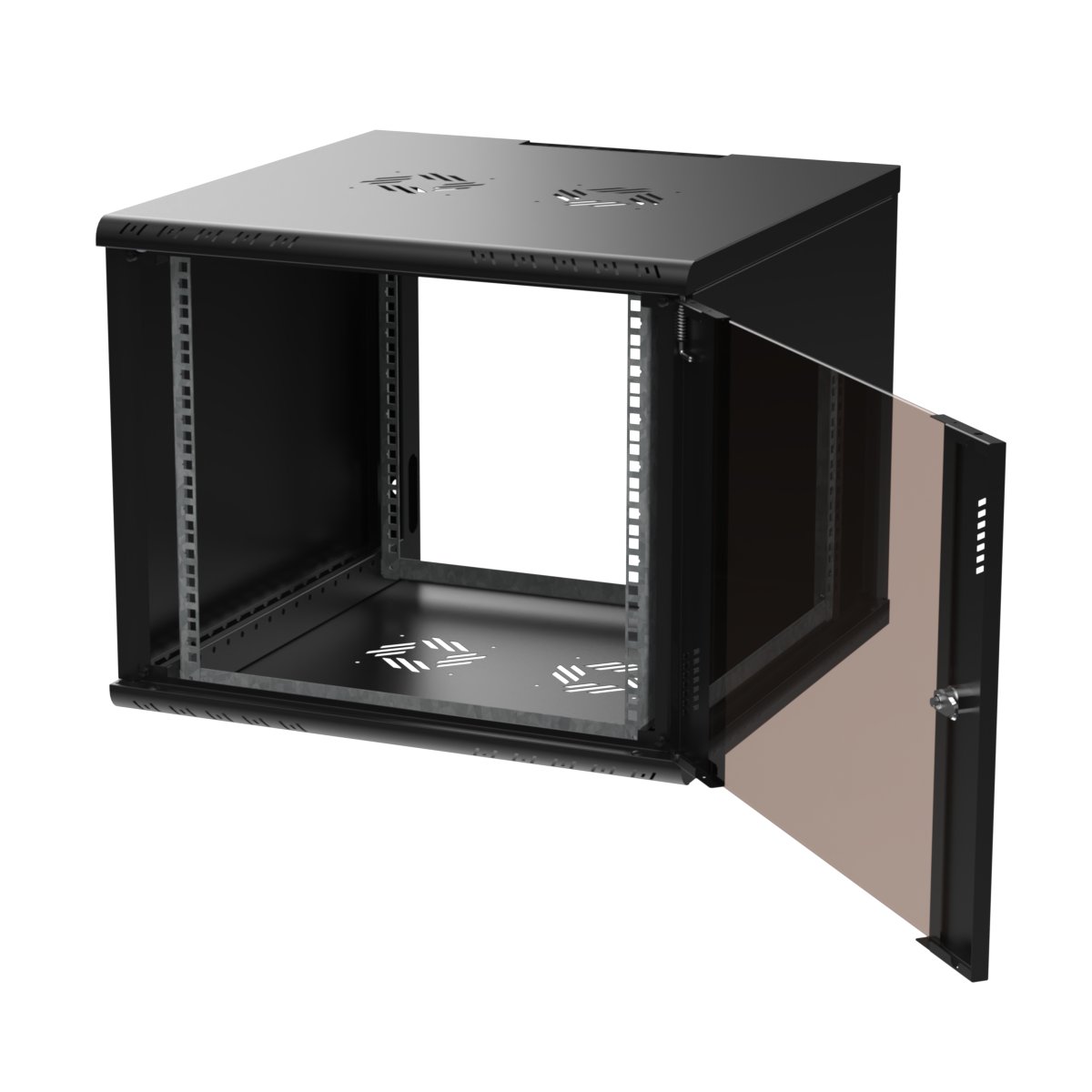 Extralink Premium 9U 600x600 Czarna | Szafa rack | beznarzędziowy montaż, montowana na ścianie - obrazek 4