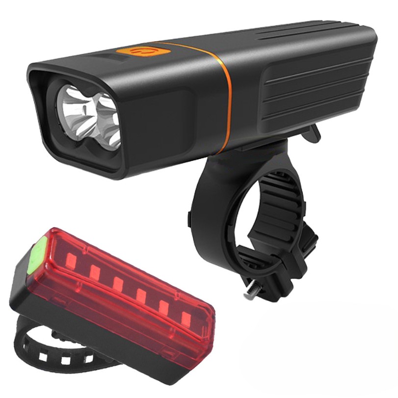 Extralink | Lampka rowerowa | przód tył zestaw do roweru LED USB