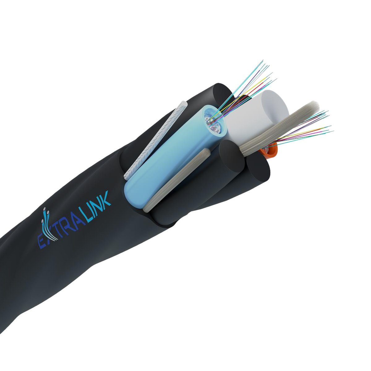 Kabel światłowodowy do mikrokanalizacji ZM-XOTKtsD 24F | 24J (2x12J), G.652D, 5,4mm | Extralink