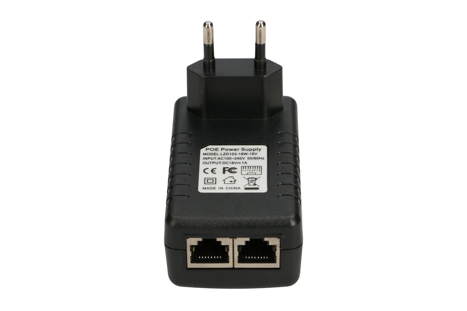 Extralink POE-18-18W | Zasilacz PoE | 18V, 1A, 18W, wtyk do gniazda elektrycznego - obrazek 3