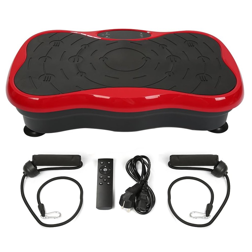 Extralink Moonwalk SpinMove Czerwony | Platofrma Wibracyjna do Ćwiczeń Fitness | 200W