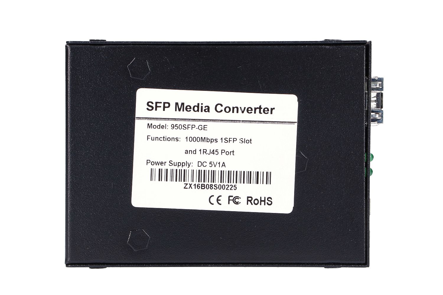 Extralink Sedir | Media konwerter | 1x SFP, 1x RJ45 1000Mb/s, zamiennik MC220 - obrazek 2