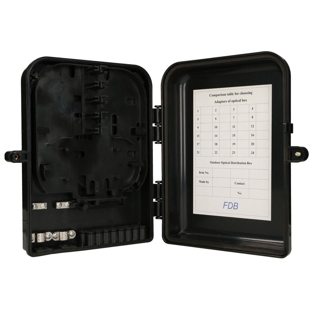 Extralink Eliza V2 | Puszka światłowodowa | 16 spawów, czarna, mid-span - obrazek 4