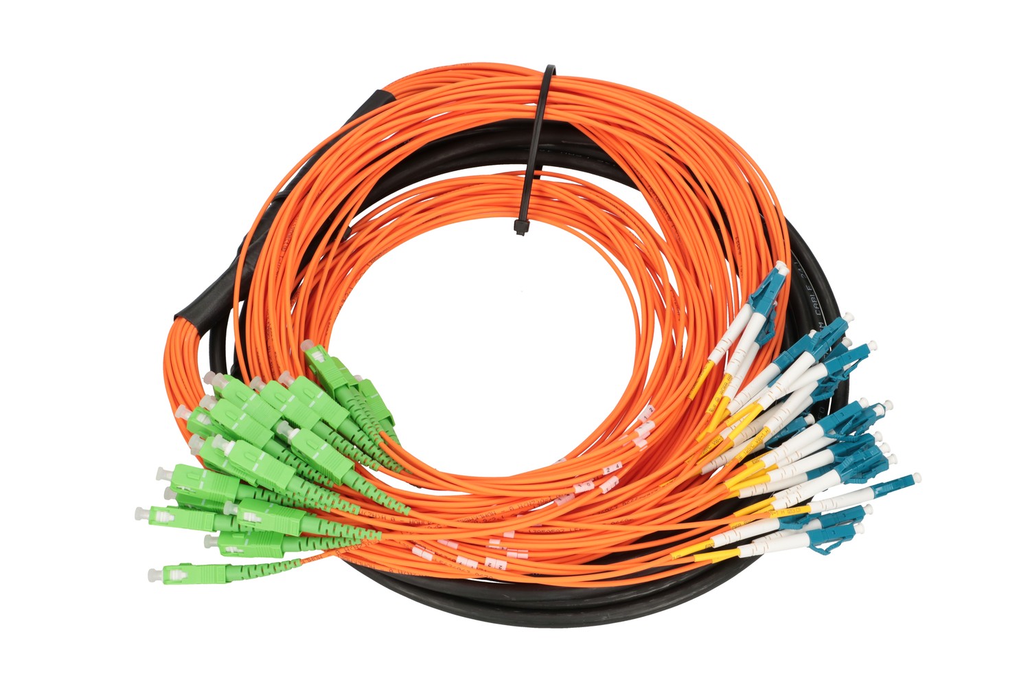 Extralink SC/APC-LC/PC | multipatchcord | SM 24F 7M, rozszycie 1m