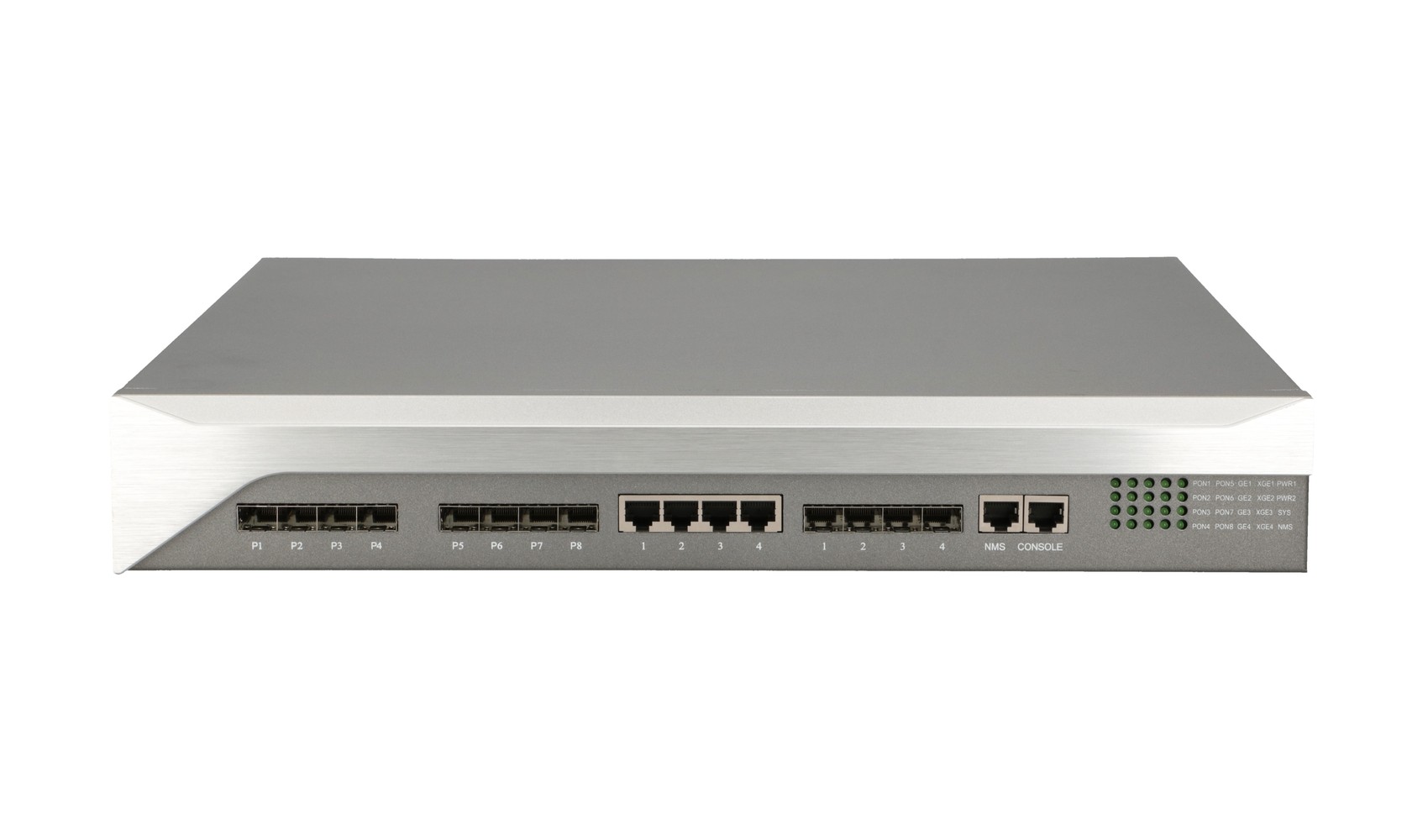 Extralink Predator V2 | OLT | EPON, 1U 19", 8x Gigabit PON, 4x Gigabit Uplink, 4x SFP+