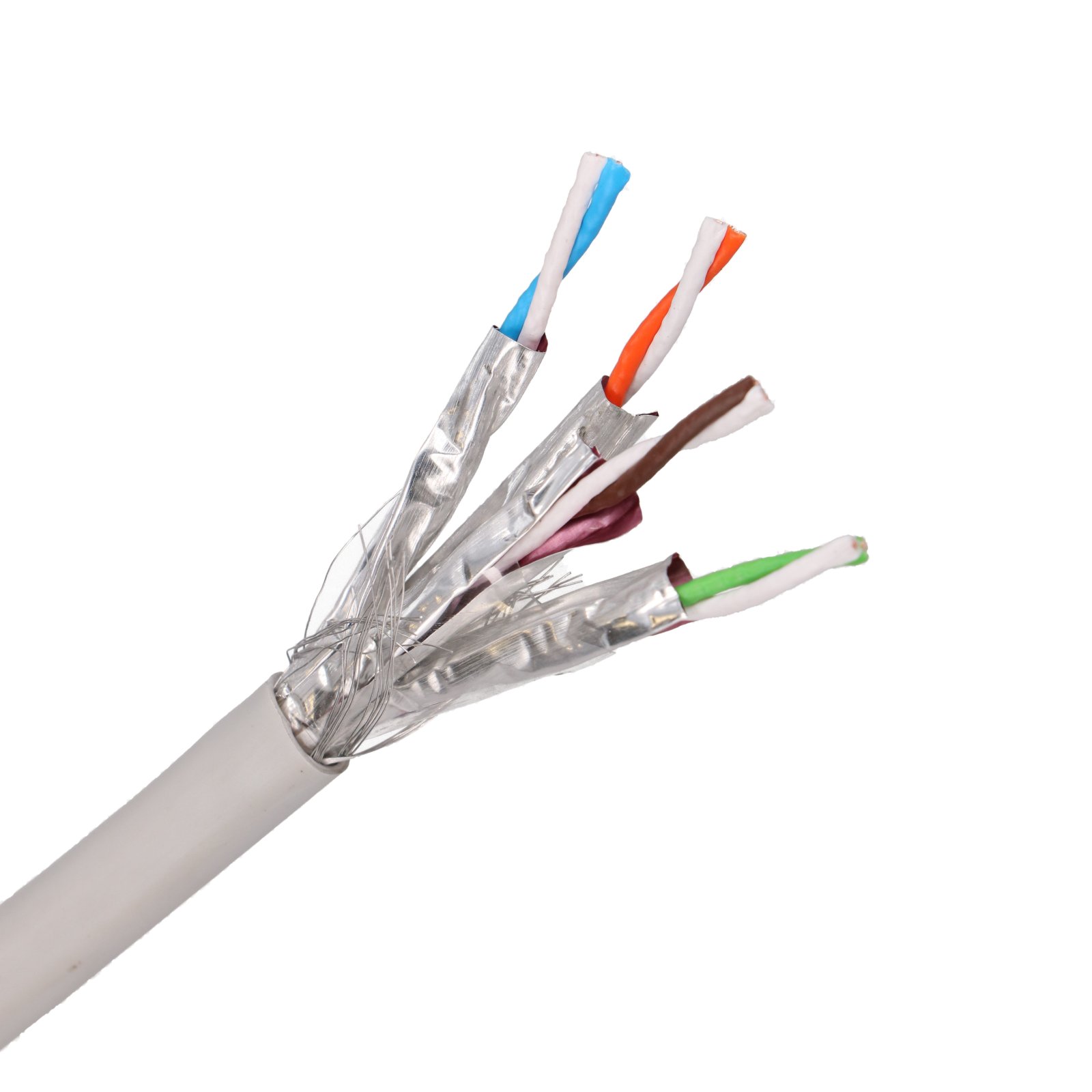 Extralink CAT7 SFTP (S/FTP) Wewnętrzny | Kabel sieciowy skrętka | 305m