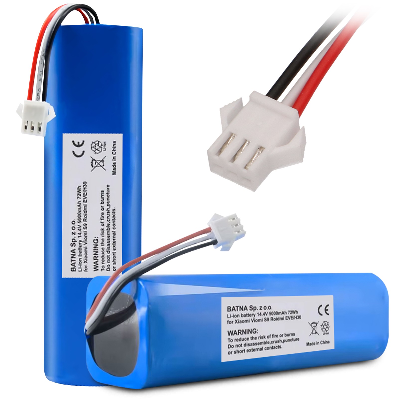 Roidmi Eve/H30 H18650CH-4S2P | Bateria, akumulator | 5000mAh 14.4V 72Wh