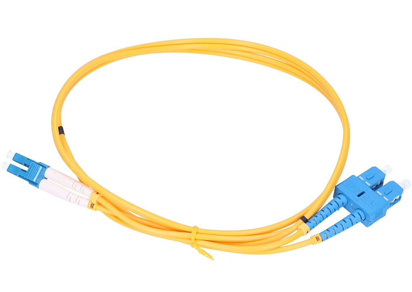 Extralink SC/UPC-LC/UPC | Patchcord | PVC, Jednomodowy, Duplex, G652D, 3mm, 3m - obrazek 2
