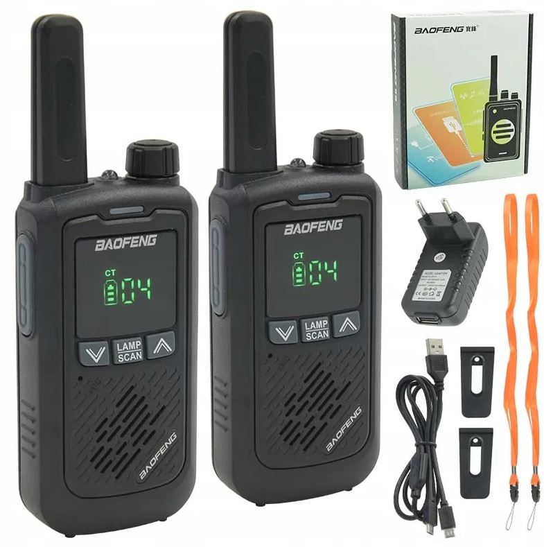 Baofeng BF-T17 Czarna 2-Pack | Krótkofalówka | radiotelefon walkie talkie