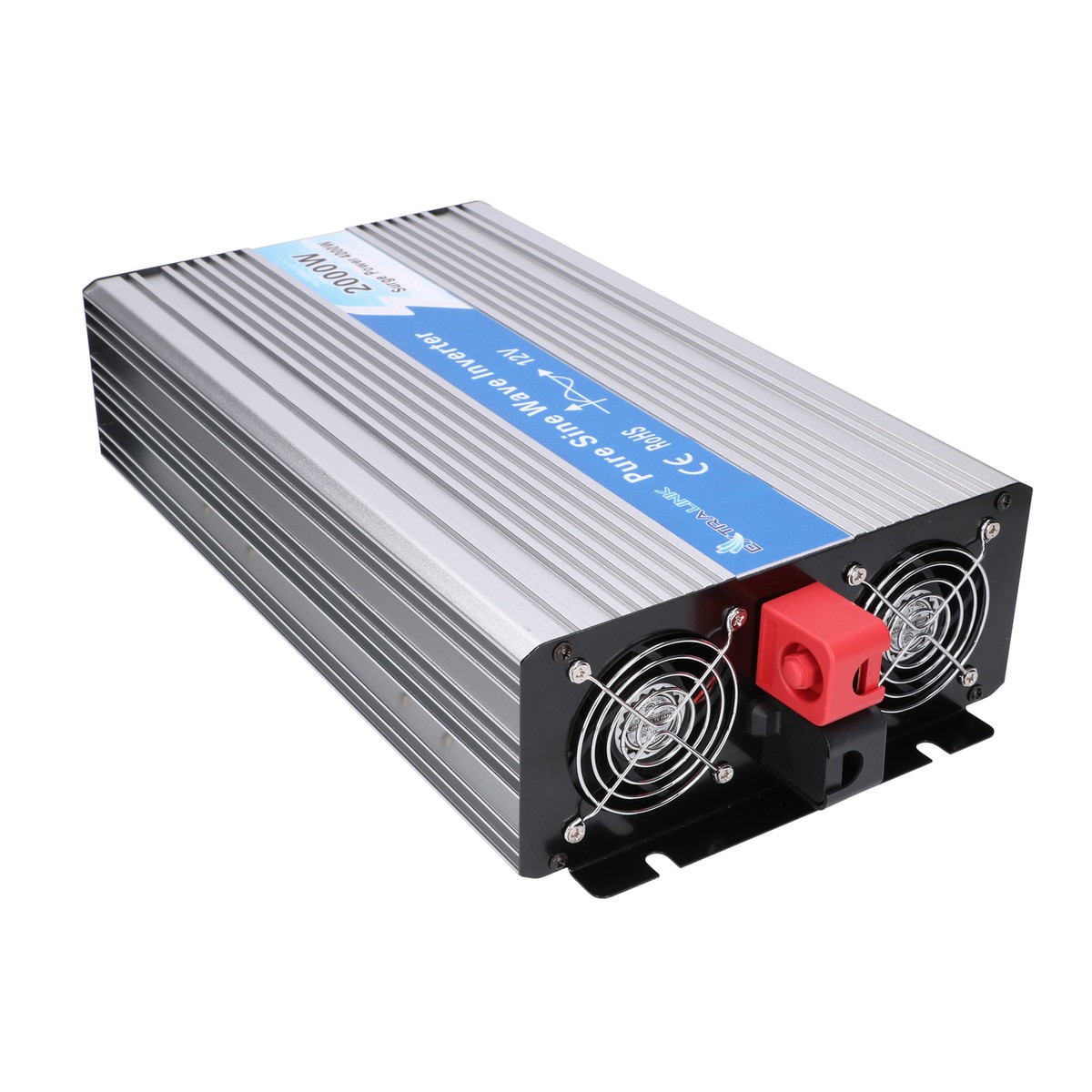 Extralink OPIP-2000W | Przetwornica napięcia | samochodowa 12V, 2000W, czysty sinus, USB-A, USB Typ C - obrazek 3