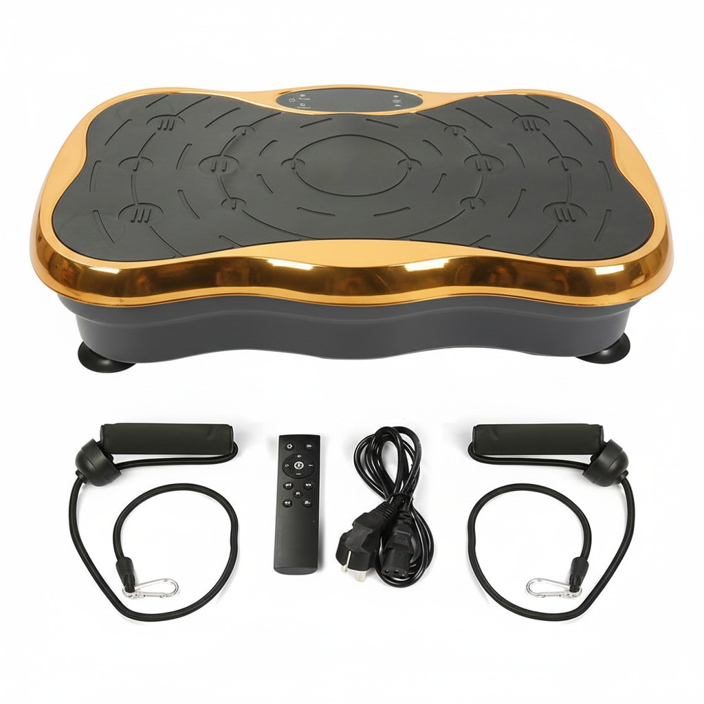 Extralink Moonwalk SpinMove Złoty | Platofrma Wibracyjna do Ćwiczeń Fitness | 200W