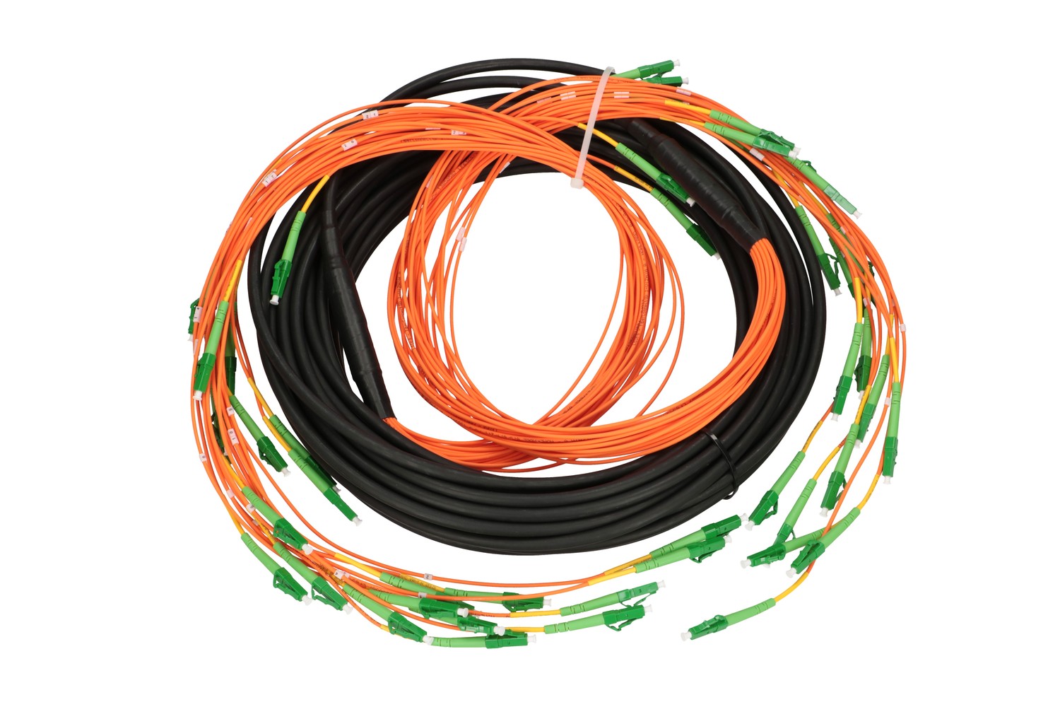 Extralink LC/APC-LC/APC | multipatchcord | SM 24F 18M, kaskada 90cm