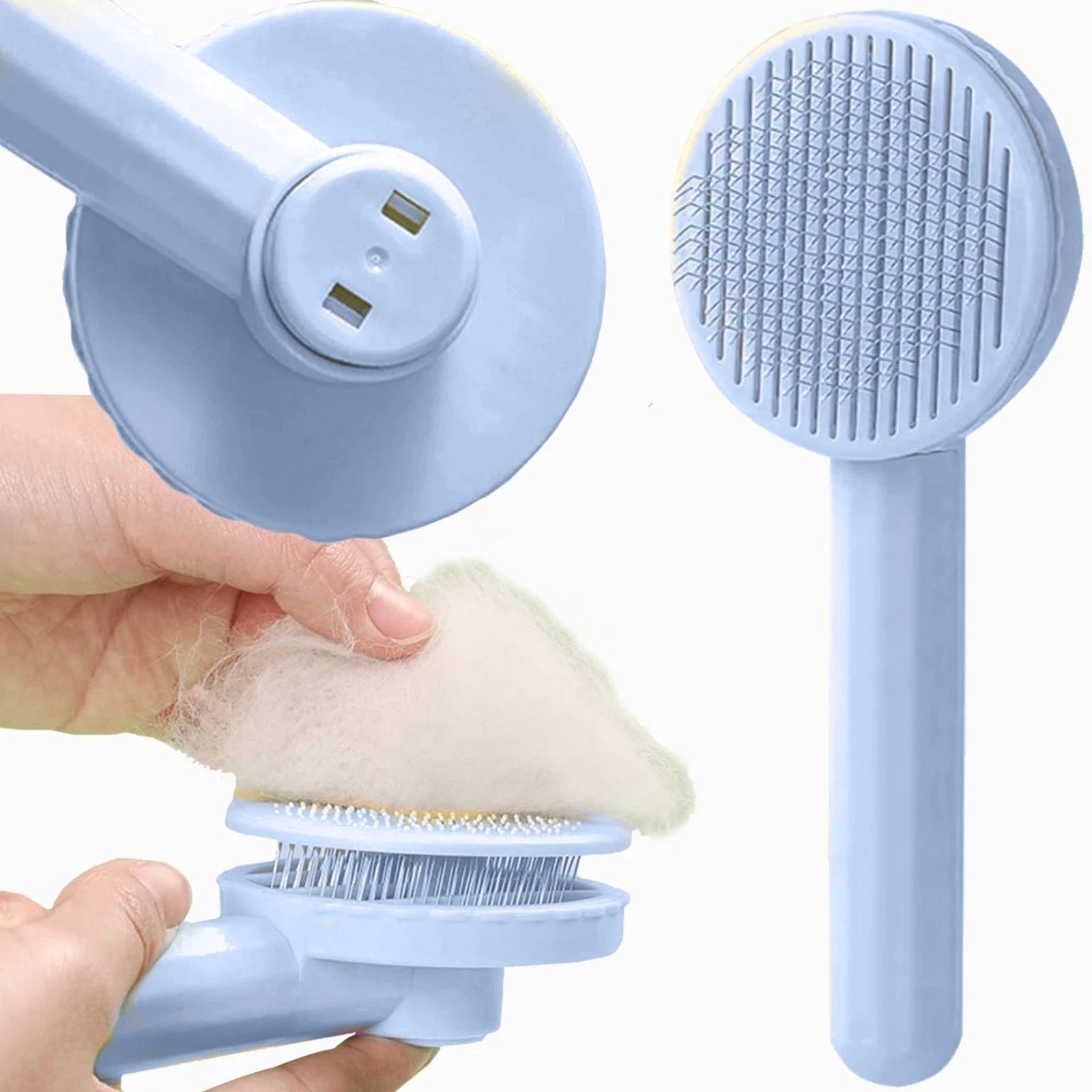 Extralink Pets | Szczotka samoczyszcząca do sierści dla psa kota | ergonomiczna grzebień pet-820