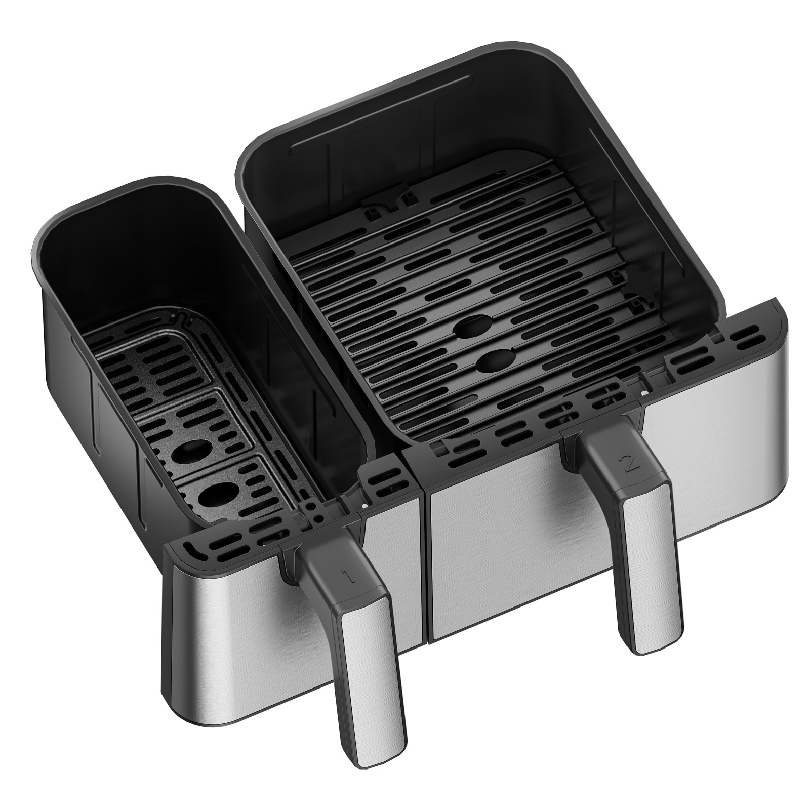 Extralink Home Air Fryer SJ-1000 PRO 10L EU | Frytkownica | (6.5L+3.5L) 2500W - obrazek 5