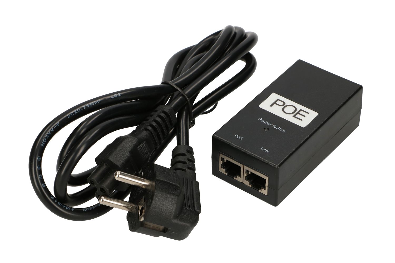 Extralink POE-48-24W | Zasilacz PoE | 48V, 0,5A, 24W, kabel w zestawie - obrazek 4