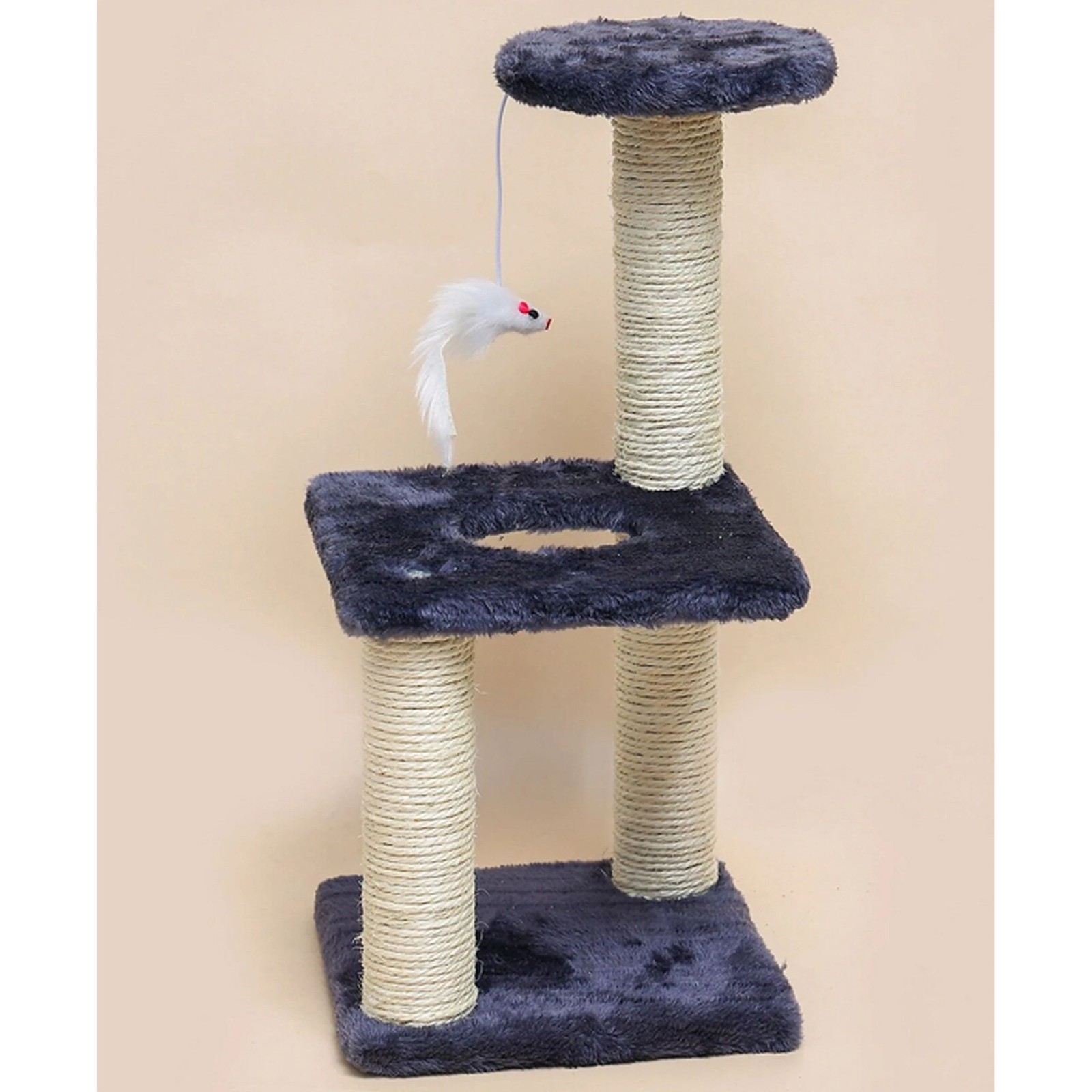 Extralink Pets | Drapak dla kota kotów kociąt | legowisko słupek do drapania zabawka myszka pet-767