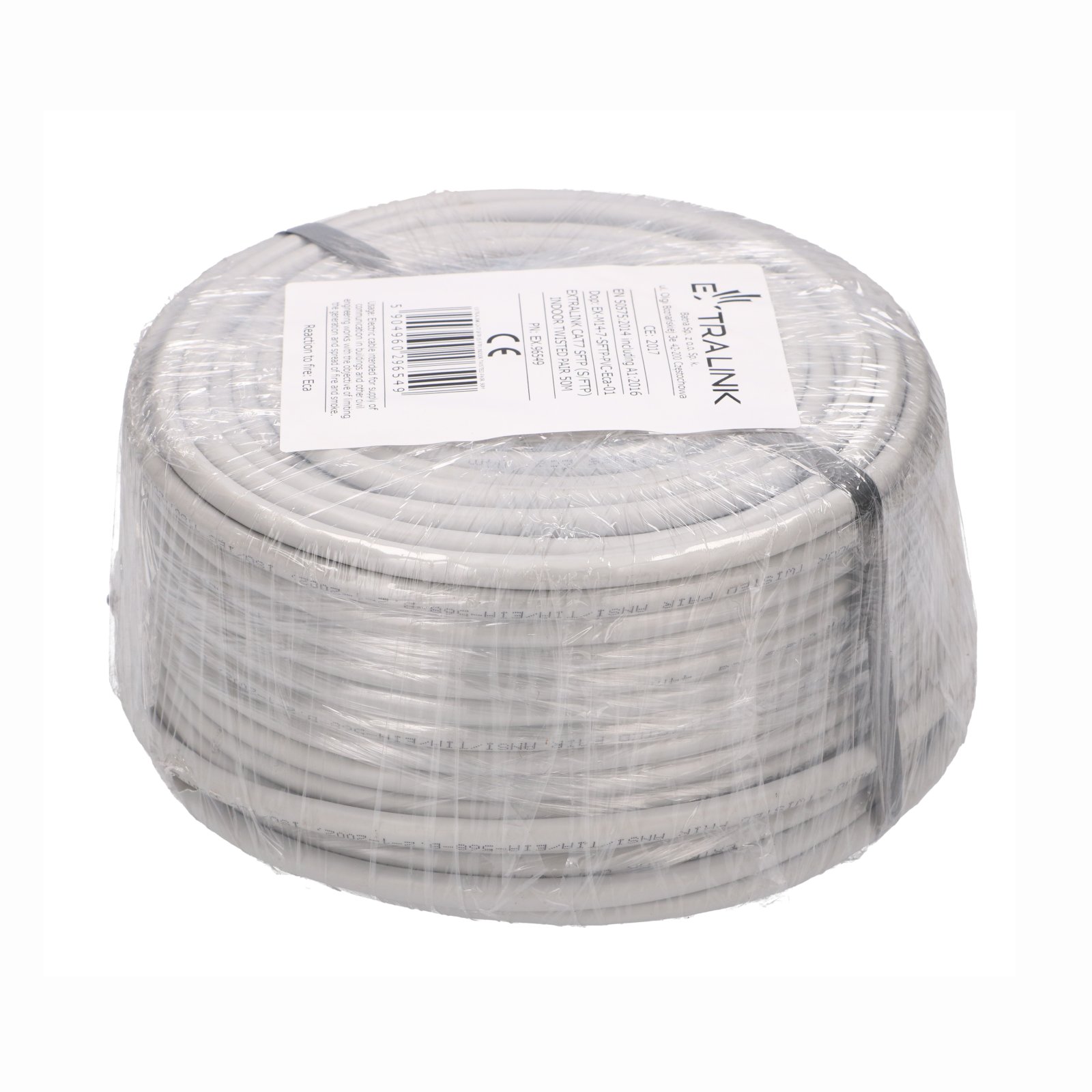 Extralink CAT7 SFTP (S/FTP) Wewnętrzny | Kabel sieciowy skrętka | 50m - obrazek 5