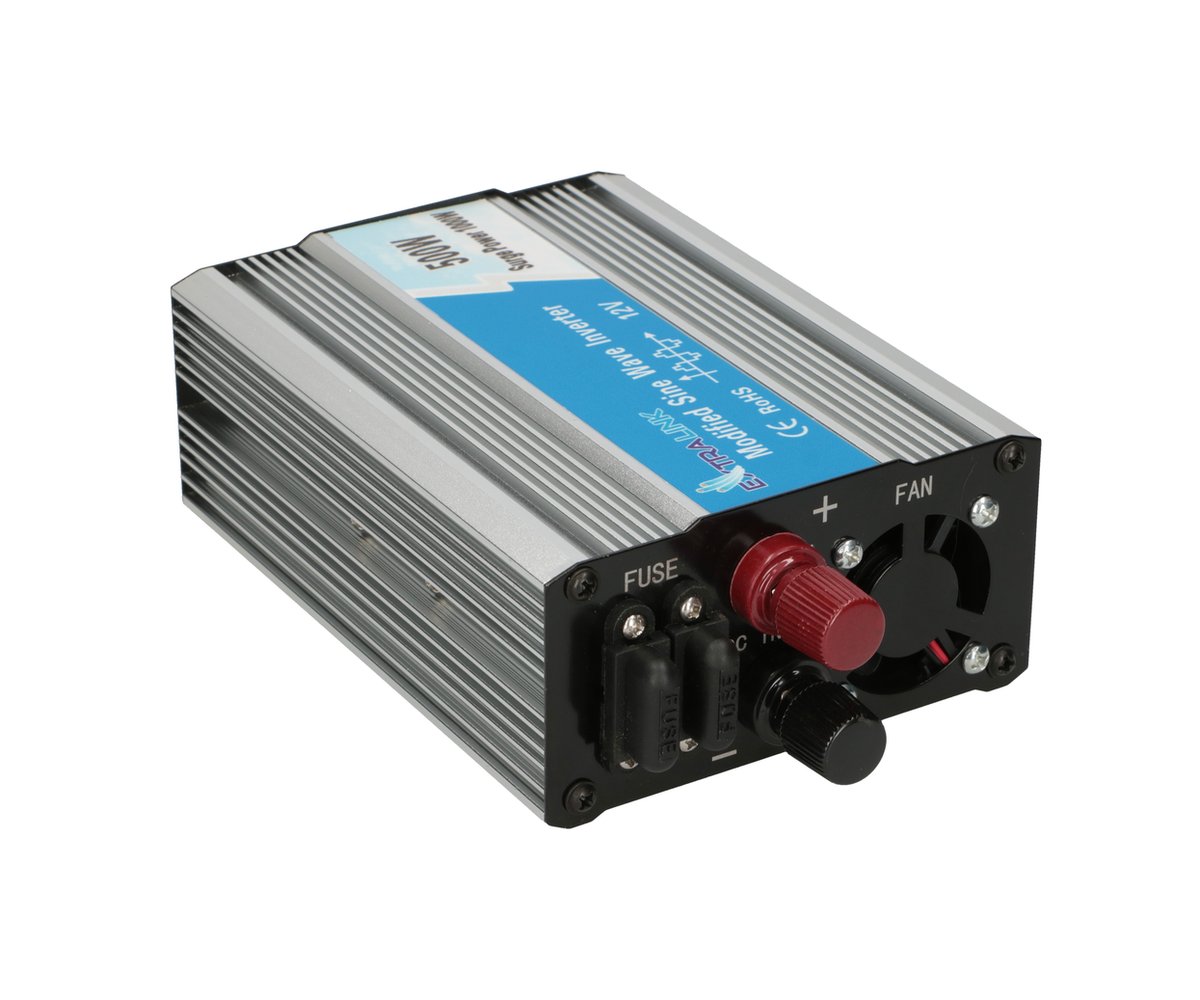 Extralink OPIM-500W | Przetwornica napięcia | samochodowa 12V, 500W modyfikowany sinus, USB-A, USB Typ C - obrazek 3