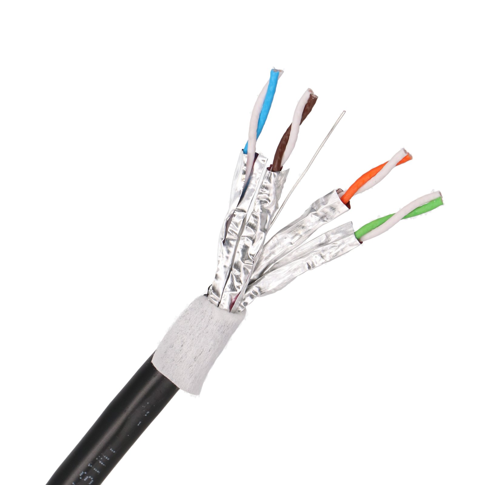 Extralink CAT6A FTP (F/UTP) Wewnętrzny | Kabel sieciowy skrętka | 305m, z żelem