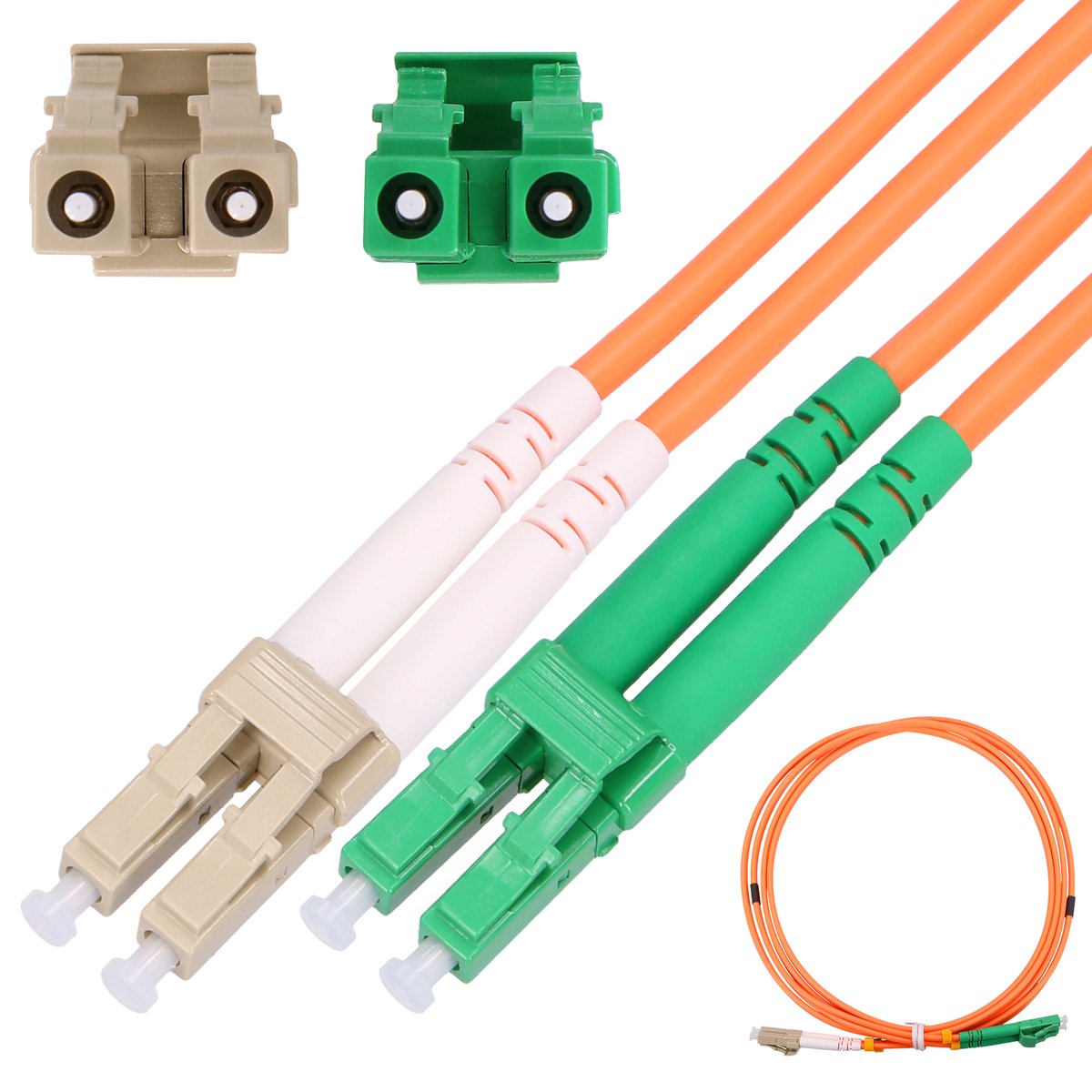 Extralink LC/UPC-LC/APC | Patchcord | Wielomodowy, OM2, Duplex, 3mm, 2m - obrazek 4