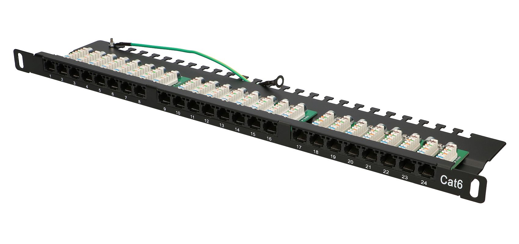 Extralink CAT6 UTP 0,5U | Patchpanel | 24 porty - obrazek 2
