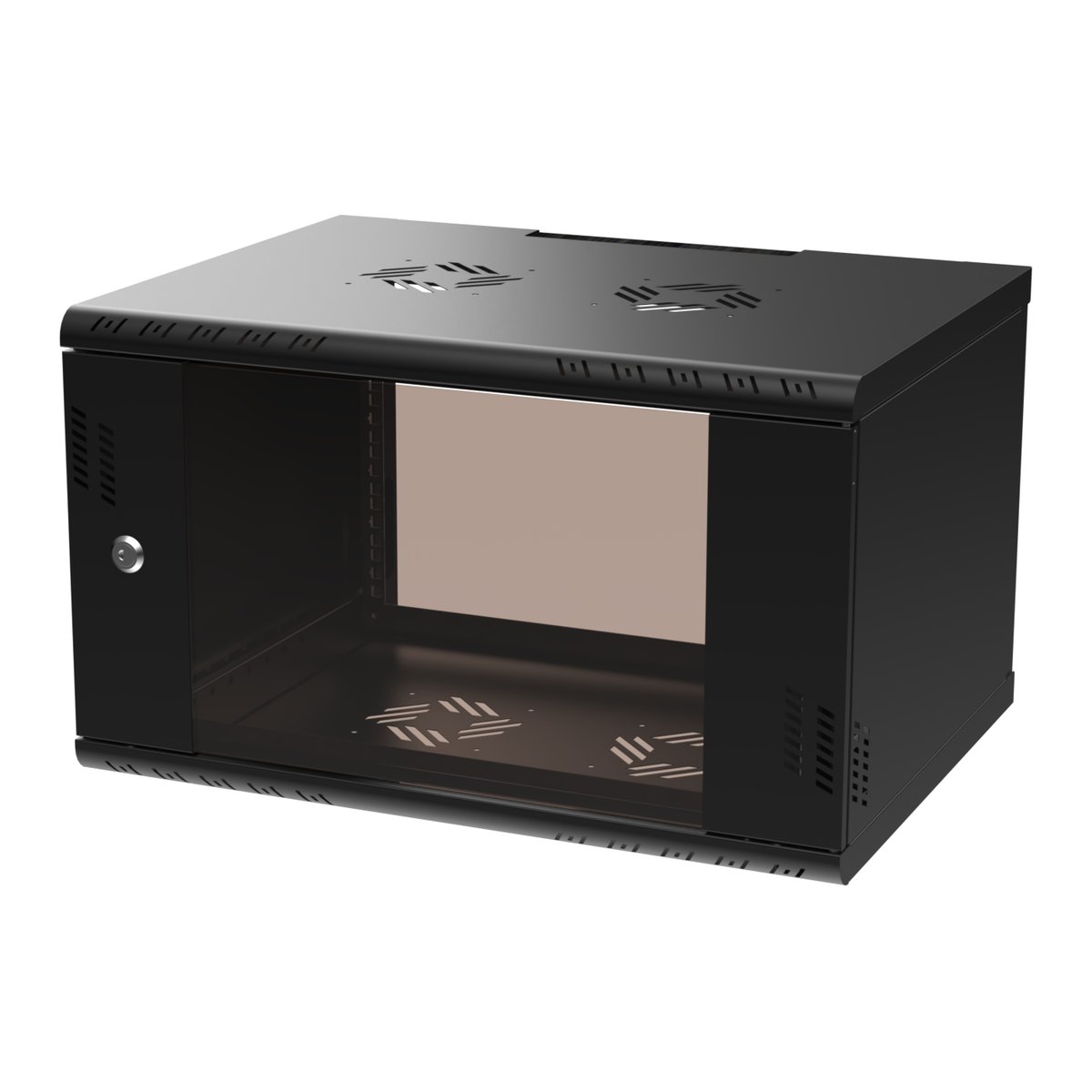 Extralink Premium 6U 600x450 Czarna | Szafa rack | beznarzędziowy montaż, montowana na ścianie - obrazek 3