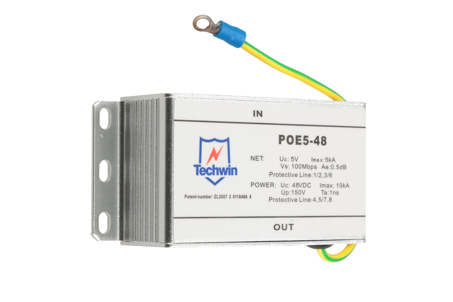 Odgromnik PoE POE5-48, 100Mbps - obrazek 2