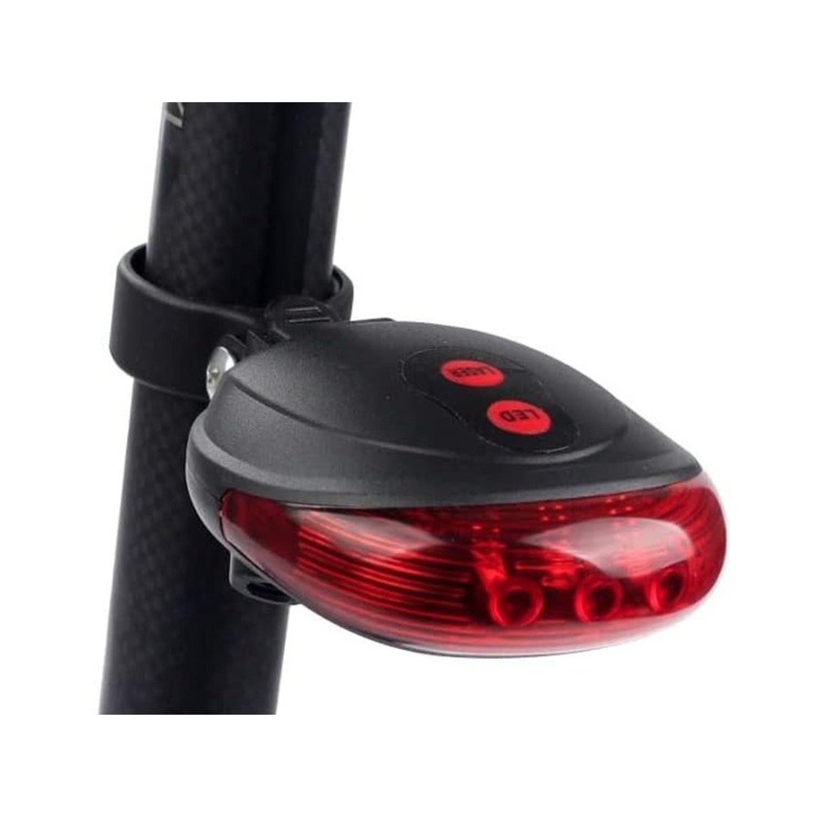 Extralink | Lampka rowerowa tylna | laserowa 5 LED wyznaczająca linie - obrazek 3
