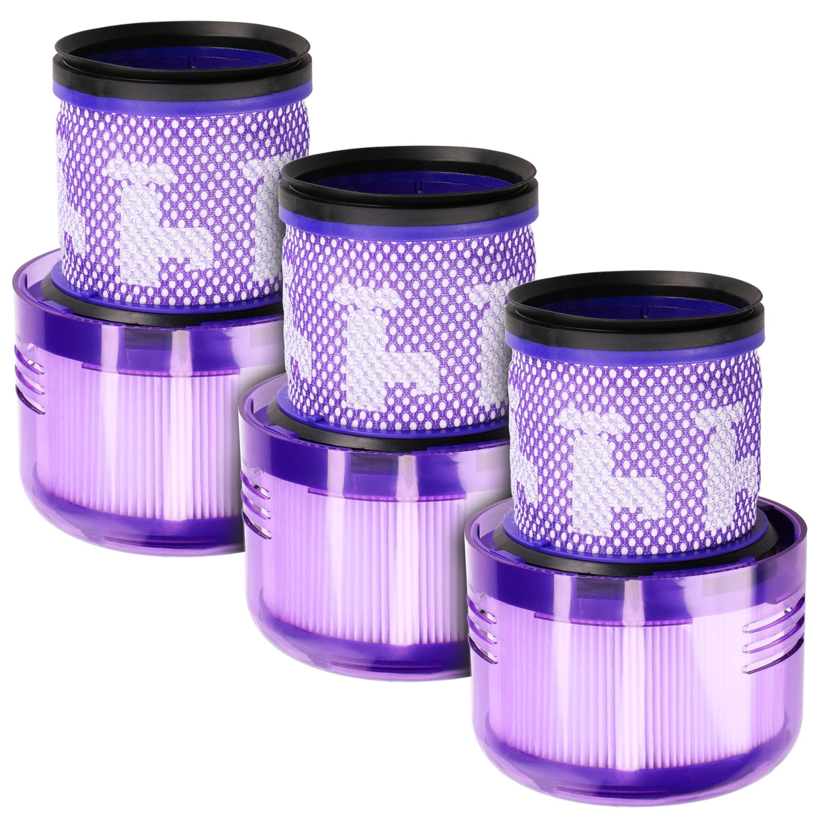 Zmywalne filtry do odkurzacza Dyson V11/SV14/SV15/SV16/SV17 Stick | Zestaw filtrów | 3 sztuki